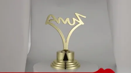 Promotion Metal Craft Arts Gold Customized Trophy Music Dance Plastic/Wood Base Trophies Cup (12)
