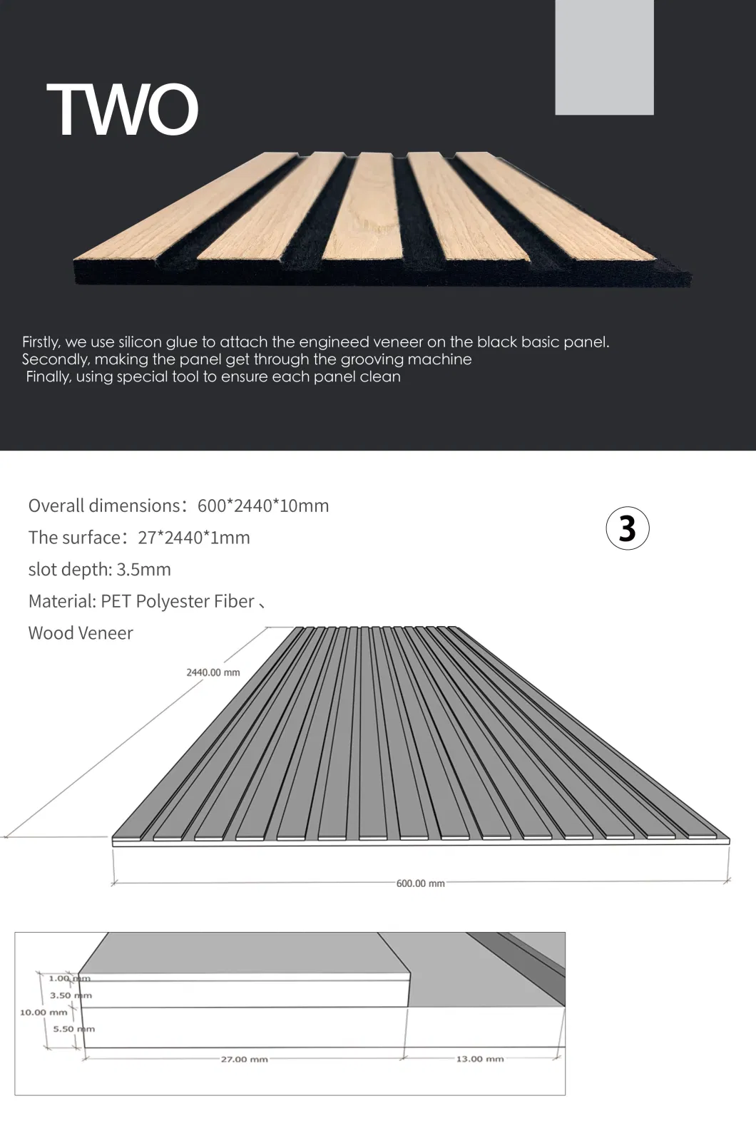 600*2400*9.5mm Oak Acoustic Wood Wall Panel Timber Slats Panel FSC CE Certificate Manufacturer