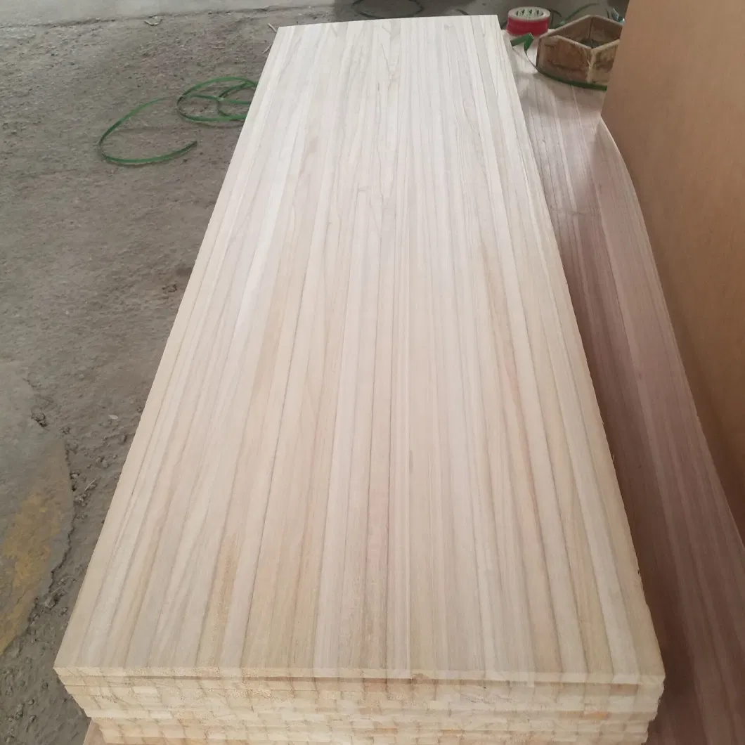 20 mm Width of Strips Laminated Paulownia Wood Timber Core for Surfboard