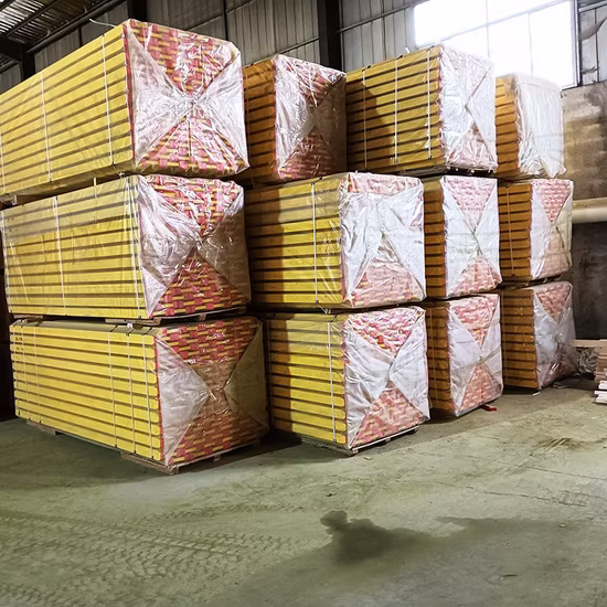 Viga H de madeira maciça amarela H20 para construção de vigas de madeira